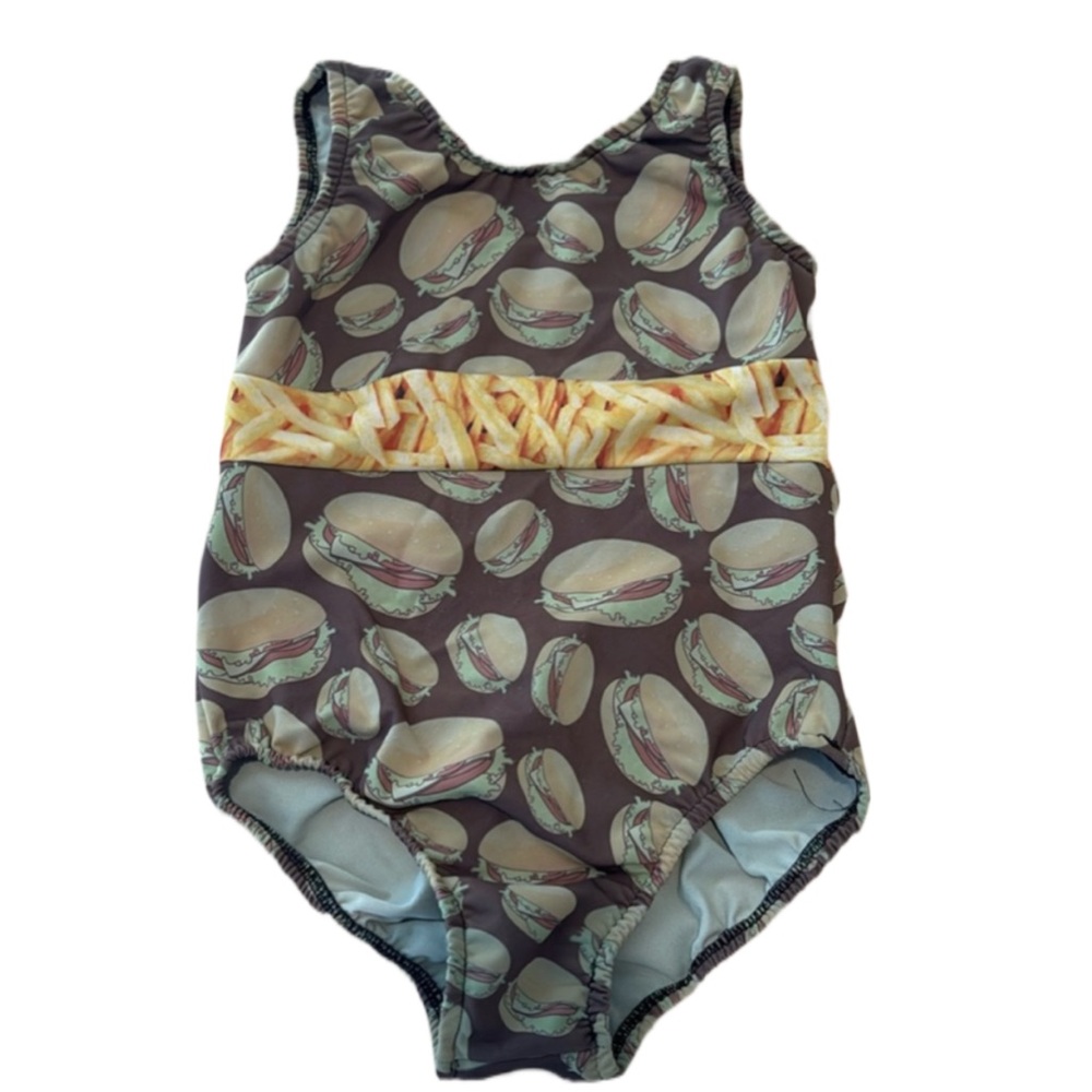 Girls Hamburger & Fries leotard